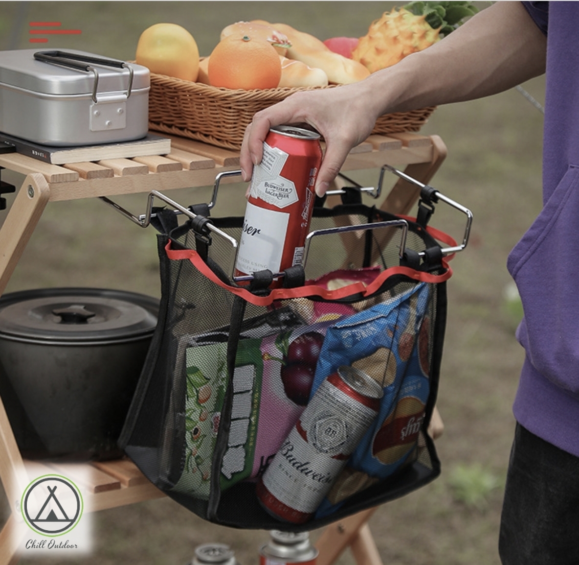 桌邊置物架 桌邊網袋