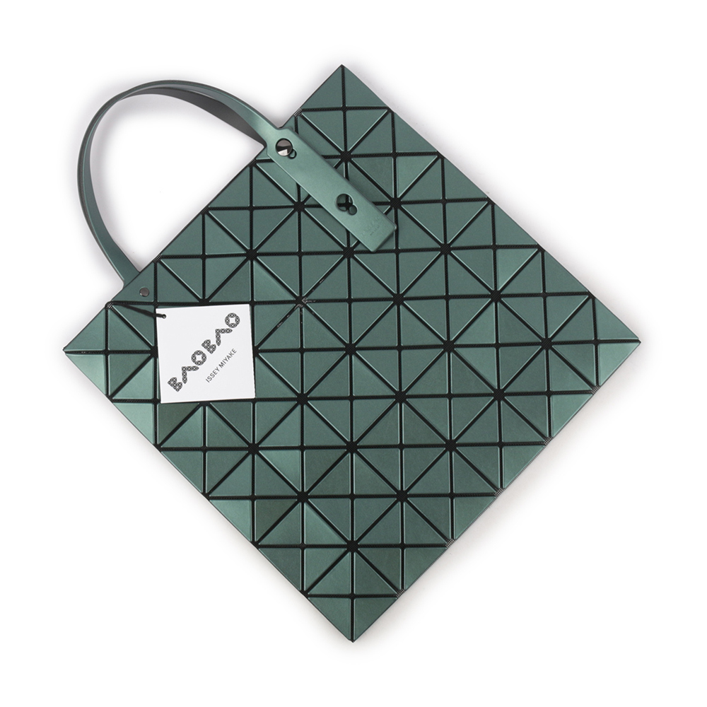 【ISSEY MIYAKE三宅一生】BAO BAO Lucent 6x6 金屬感設計托特包(綠色) AG673 64