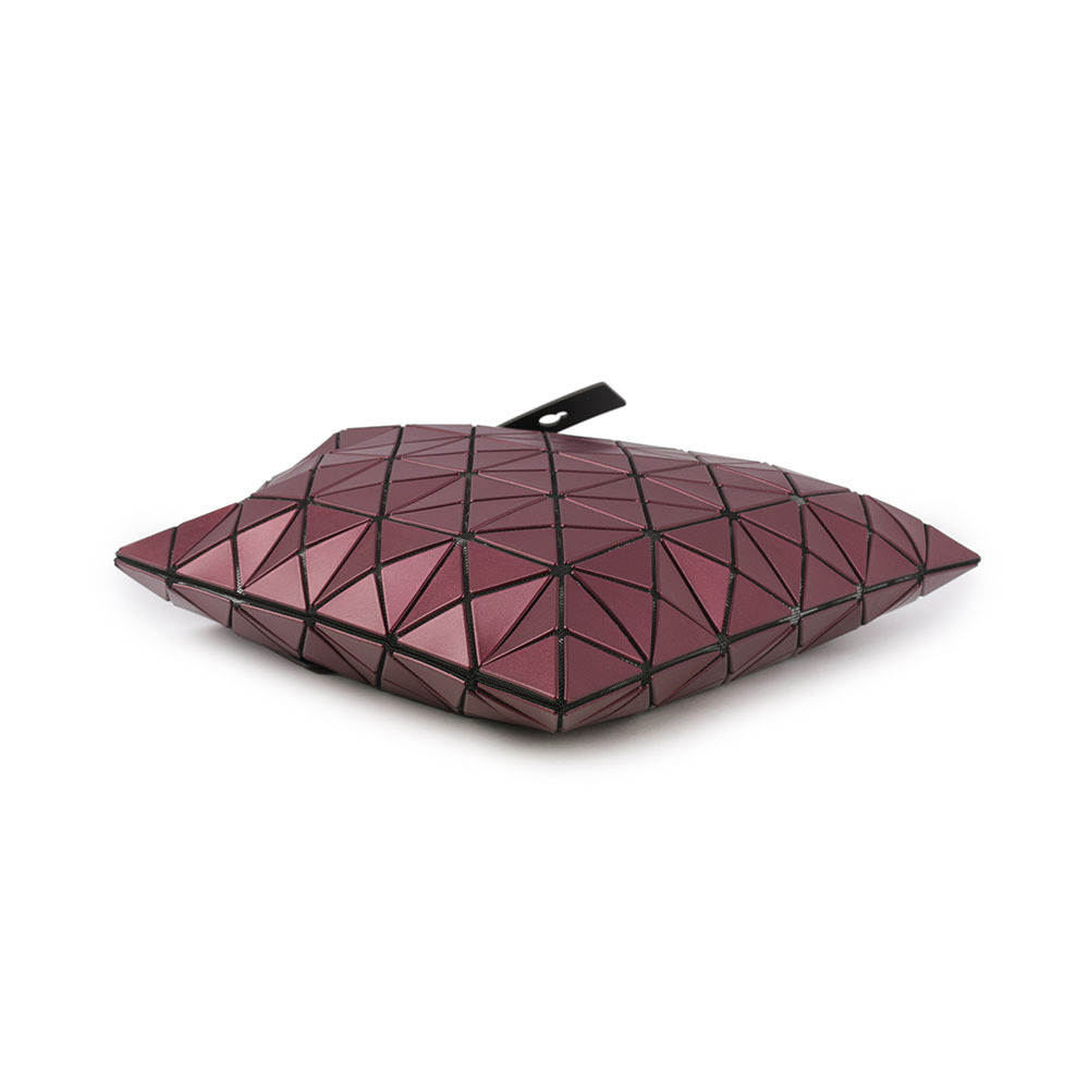 【ISSEY MIYAKE三宅一生】BAO BAO Lucent 6x6 金屬感設計托特包(酒紅色) AG673 84