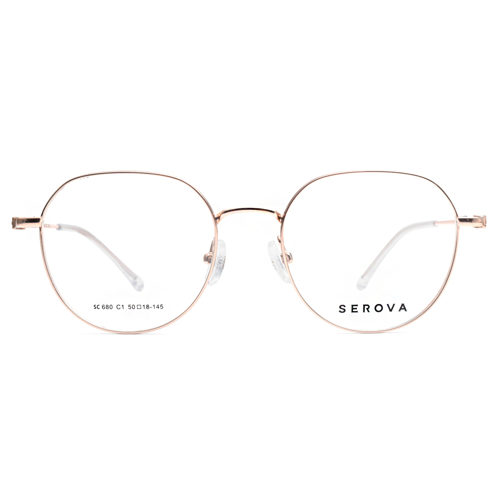 【SEROVA】SC680 (四色) 皇冠形圓框光學眼鏡 ♥