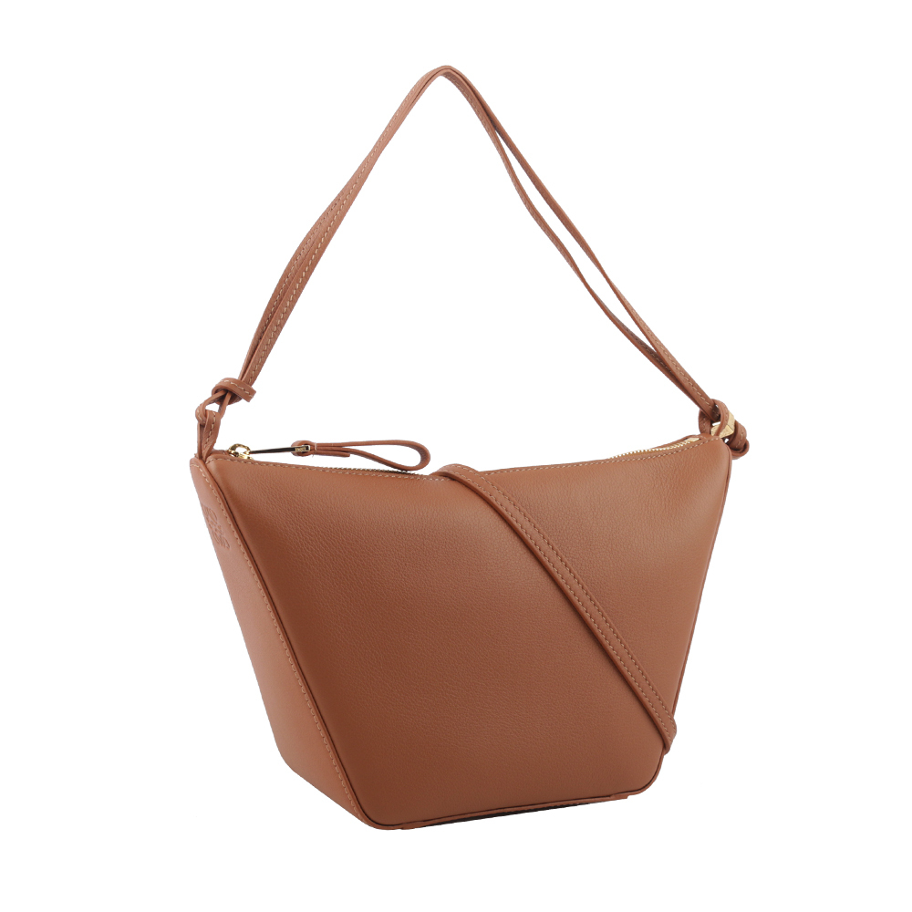 【LOEWE】Hammock Hobo 小牛皮迷你肩背/斜背二用包(焦糖色) A538G13X01 2530