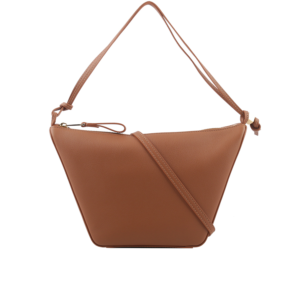 【LOEWE】Hammock Hobo 小牛皮迷你肩背/斜背二用包(焦糖色) A538G13X01 2530