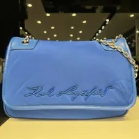 [S] KARL LAGERFELD 24UW3045 K/SOFT SHOULDER BAG,ROYAL BLUE, 8720744861911 (SKL1048)
