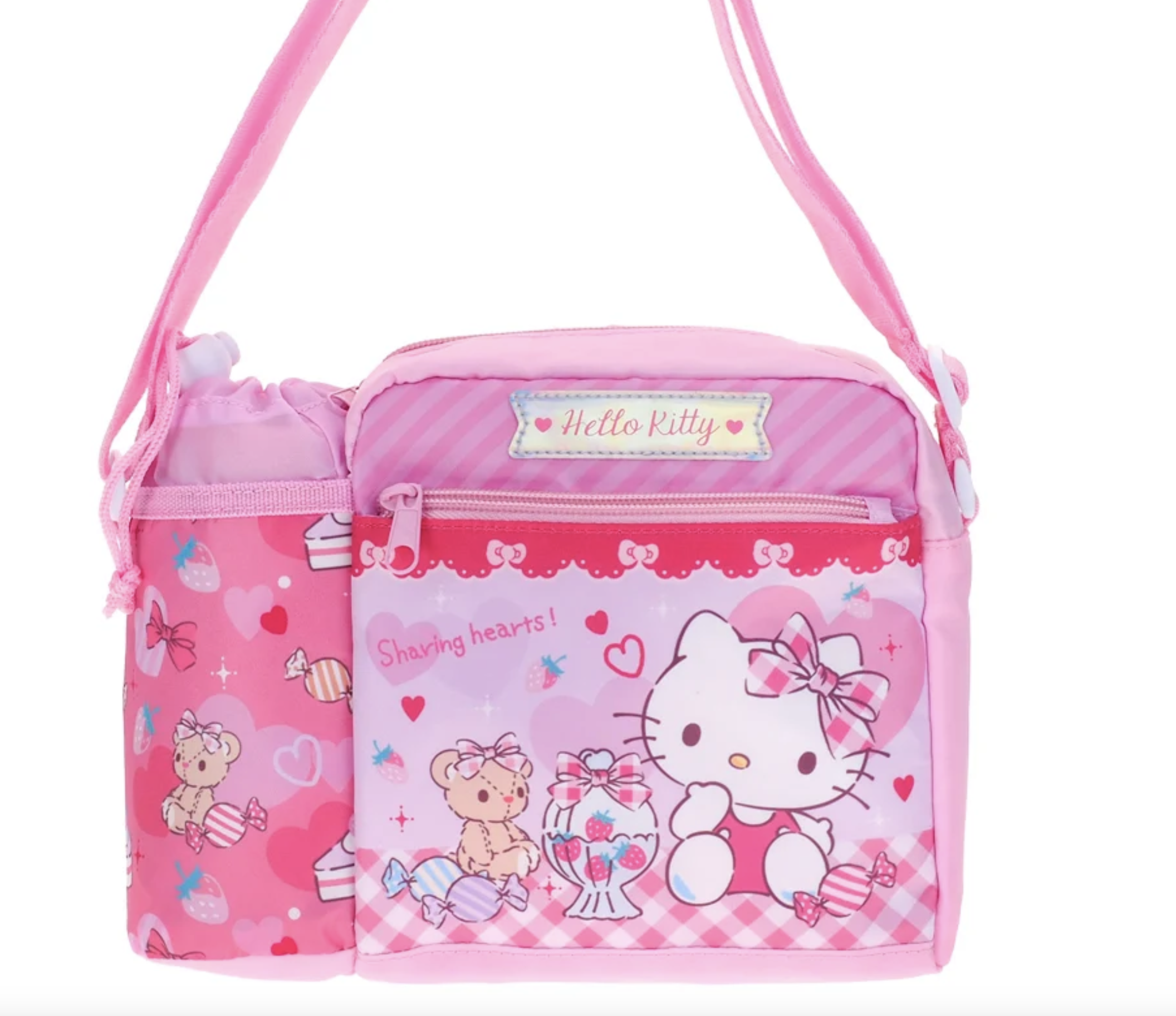 Hello Kitty 小童斜揹袋連水樽格 9-8321-1