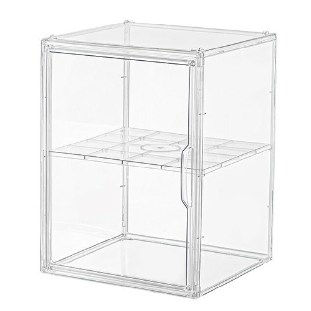 New see-through storage series shoe cabinet rack model display rack handbag cabinet toy cabinet [transparent extra large size] (with grid)