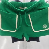 [S] MARDI WAFFLE SHORTS,GREEN WHITE, MFK21JSP001GNWH00 [FINAL SALE] (SMD28)