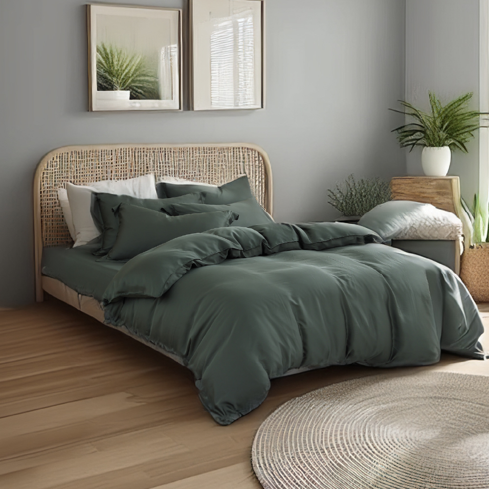 60支天絲｜100%萊賽爾｜冬搽綠｜單品&床包被套組