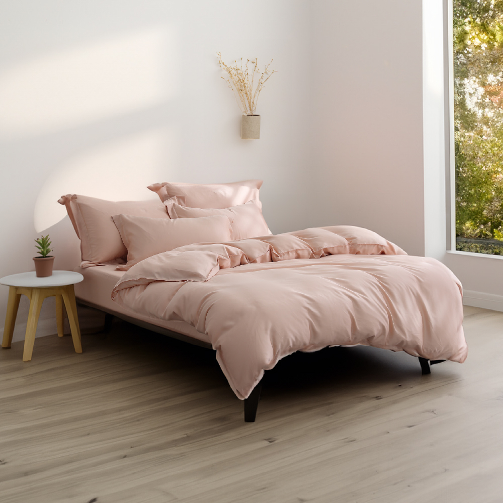 60支天絲｜100%萊賽爾｜雪蓮粉｜單品&床包被套組