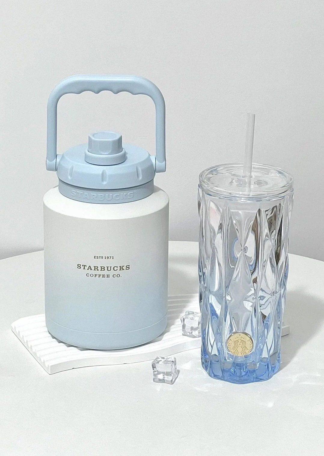 #現貨 限量 STARBUCKS 星巴克 冰川藍系列 保溫杯 噸噸杯 玻璃杯 水壺 杯子