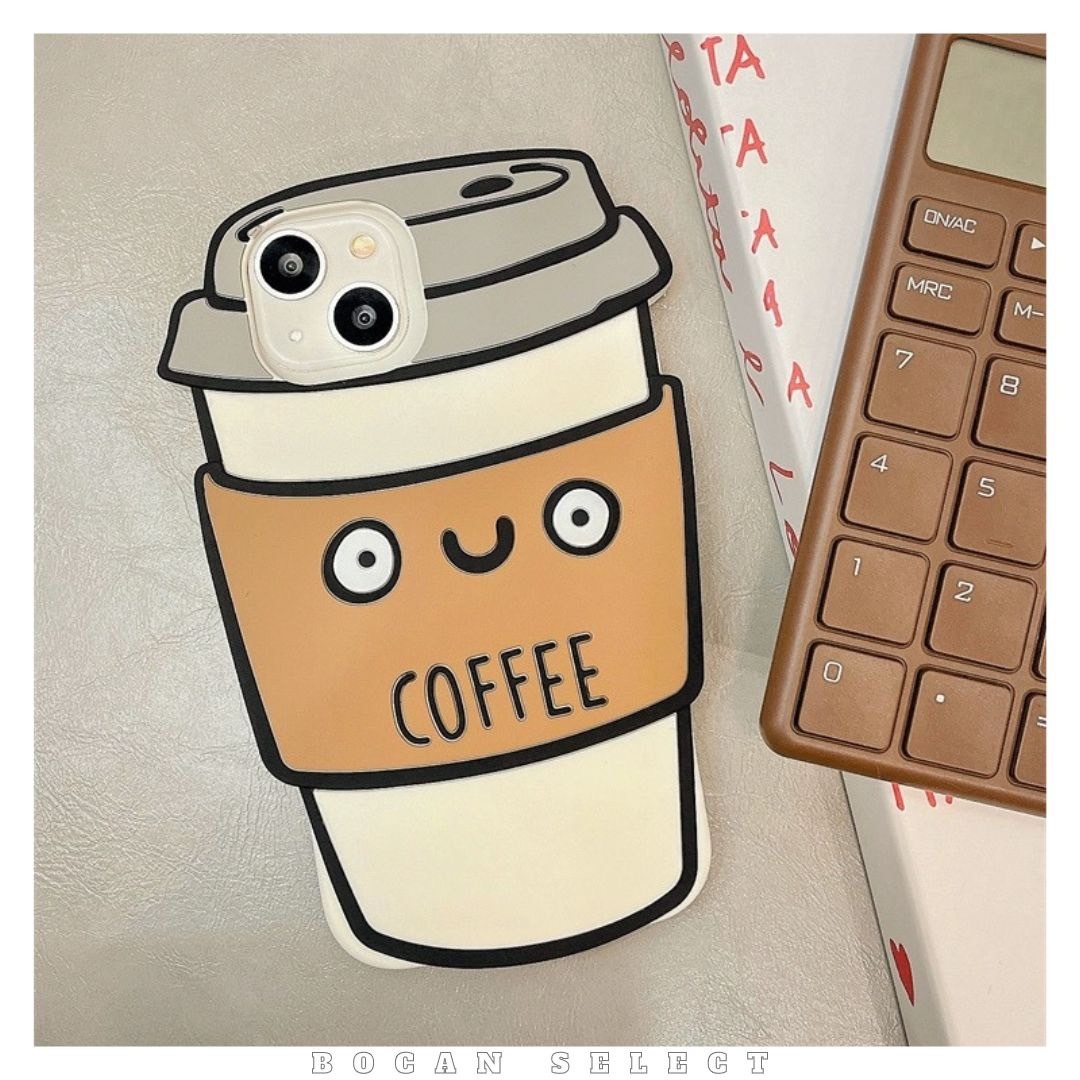 可愛咖啡造型手機殼 配件