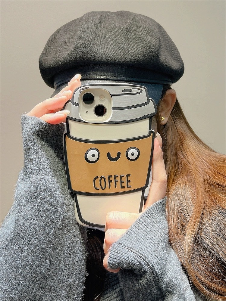 可愛咖啡造型手機殼 配件