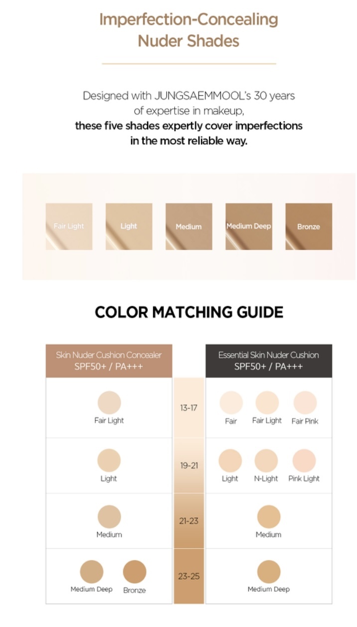 《韓國連線》Jung Saem Mool Skin Nude Cushion Concealer