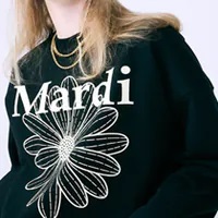 [S] MARDI SWEATSHIRT FLOWERMARDI,BLACK CREAM, MFK23SPO002BKCR00 (SMD39)