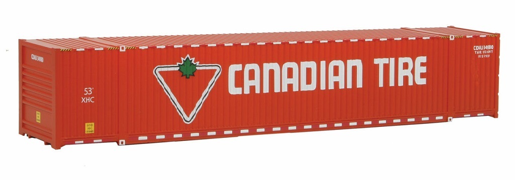 Walthers 949-8514 HO規 Canadian Tire 53呎 貨櫃.紅