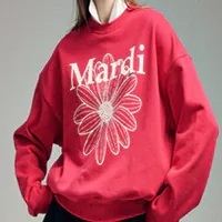 [S] MARDI SWEATSHIRT FLOWERMARDI,RED IVORY, MFK41SPO009RDIV00 (SMD46)