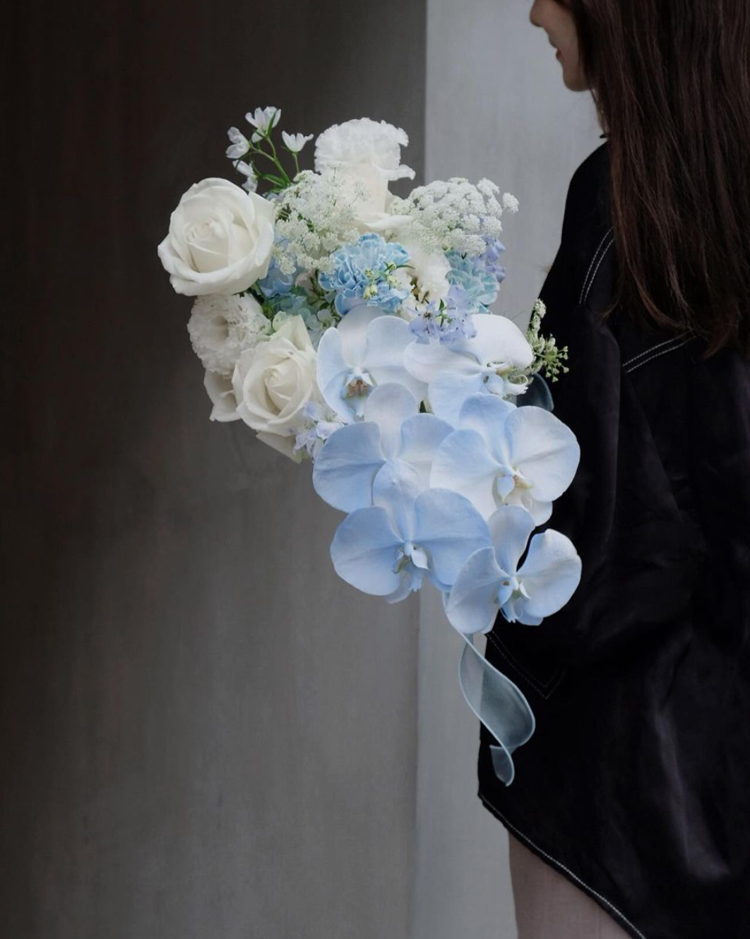 藍色瀑布｜鮮花捧花