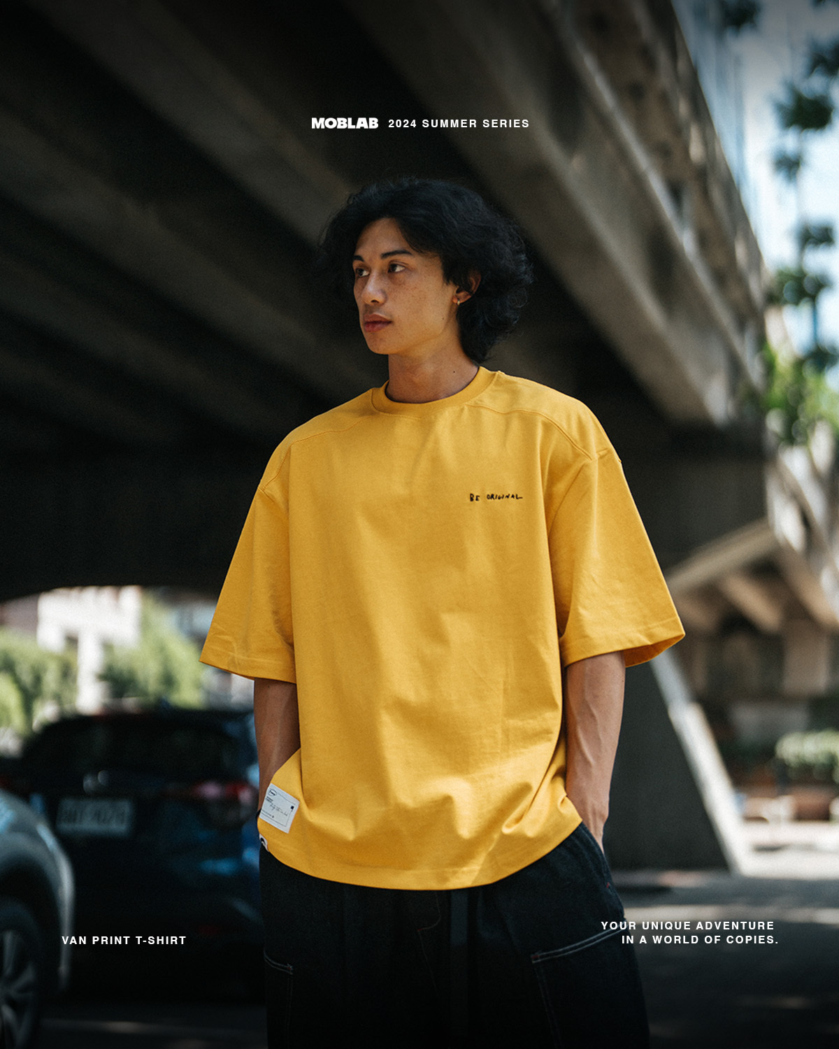 #現貨 MOBLAB Be Original 手繪塗鴉短T 兩色