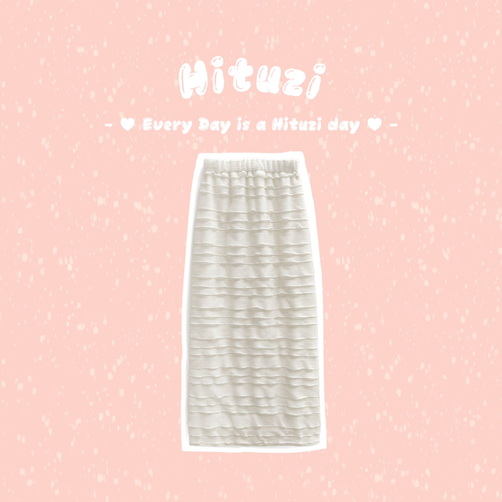 小波浪修身長裙