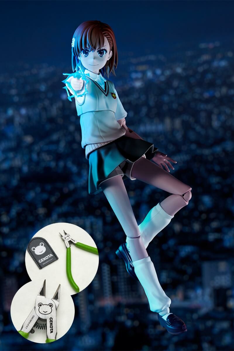 預購-KADOKAWA PLASTIC MODEL SERIES 「科學超電磁砲T」 御坂美琴  「薄刃斜口鉗」 呱太ver.【日本進口精品】