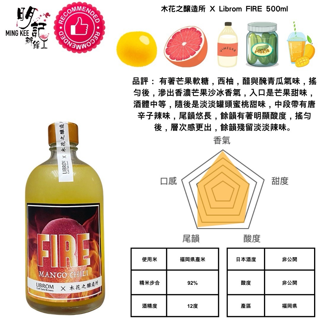 木花之釀造所 X Librom FIRE 500ml