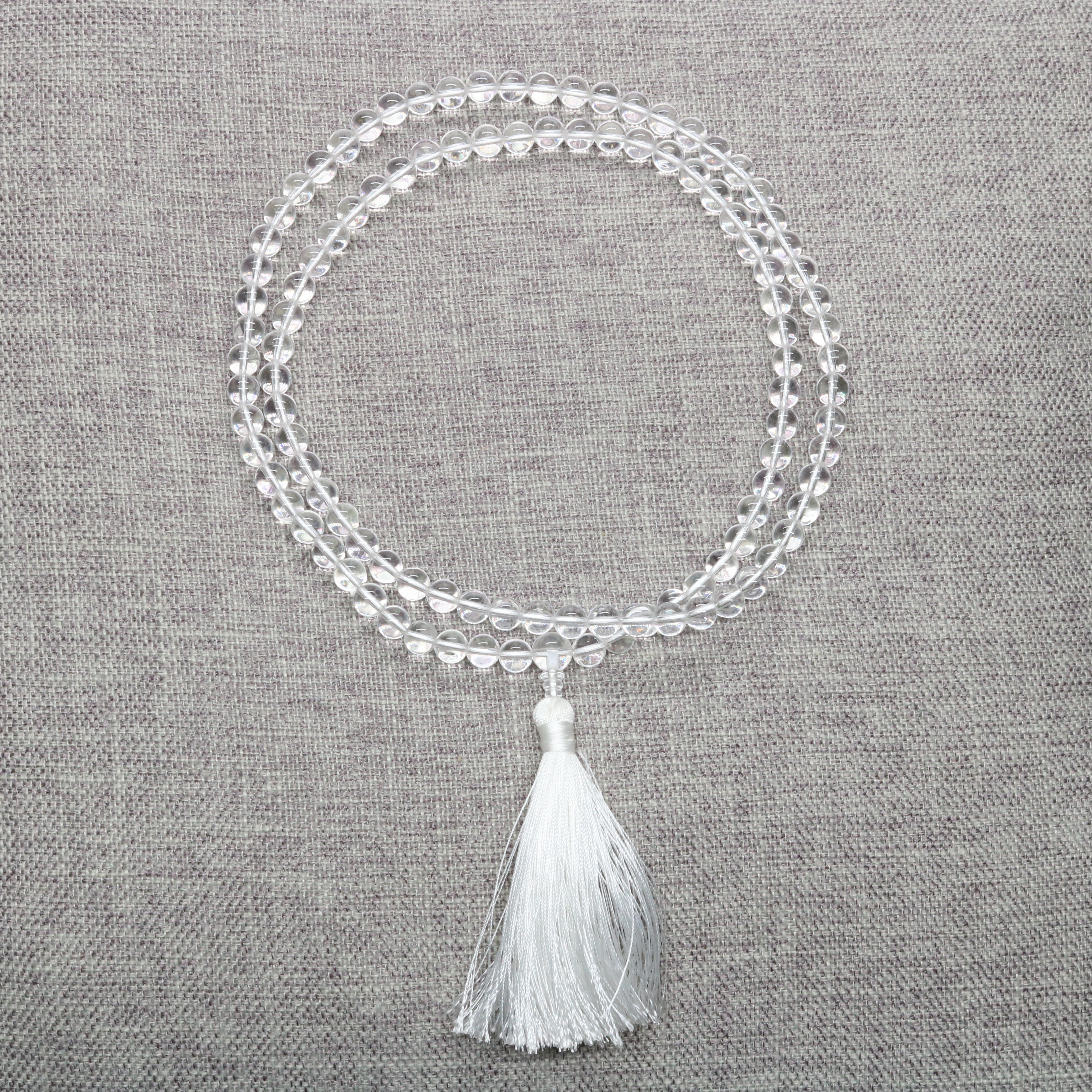 喜馬拉雅白水晶8.5mm -108顆 念珠 手串/頸鏈/車掛