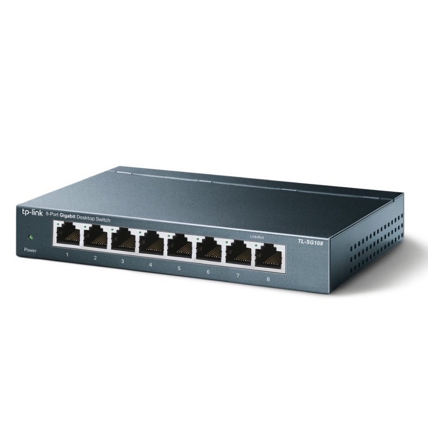 TP-LINK TL-SG108 8埠 10/100/1000Gbps 桌上型交換器