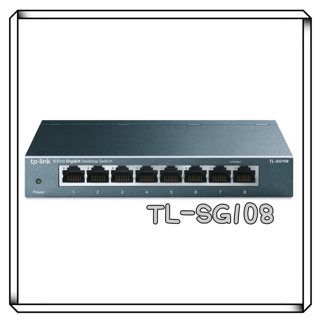 TP-LINK TL-SG108 8埠 10/100/1000Gbps 桌上型交換器