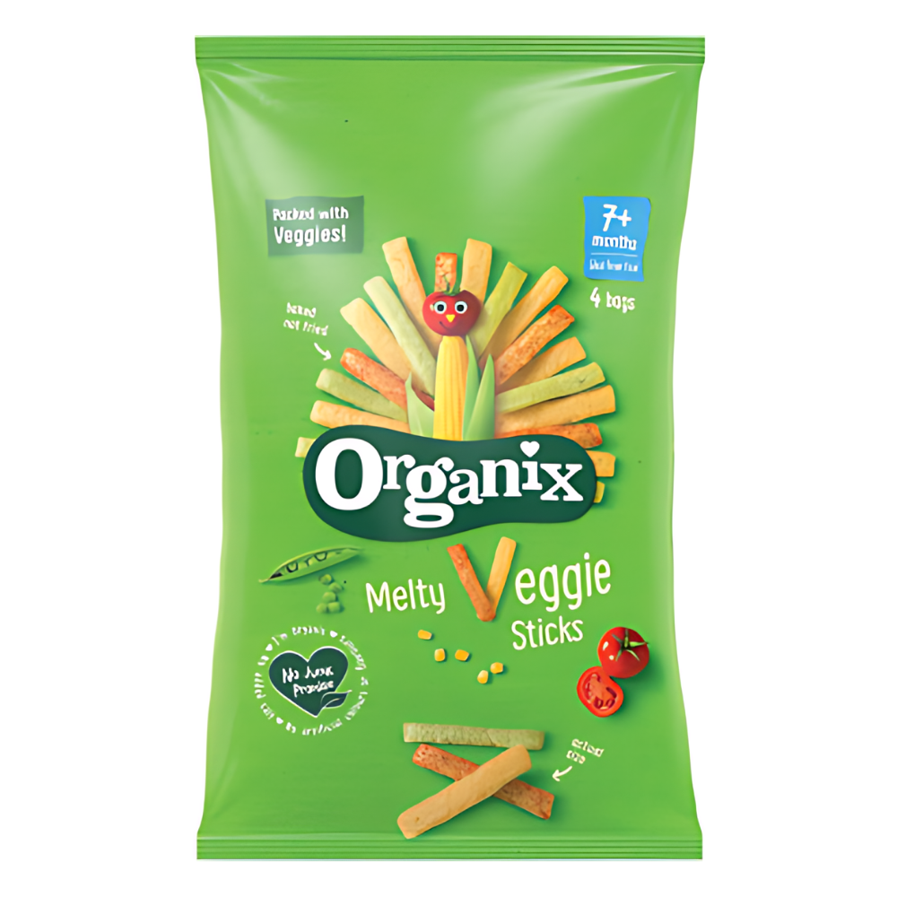 Organix 有機三色蔬菜脆條 適合7個月或以上嬰幼兒 (4 x 15g) (92353)