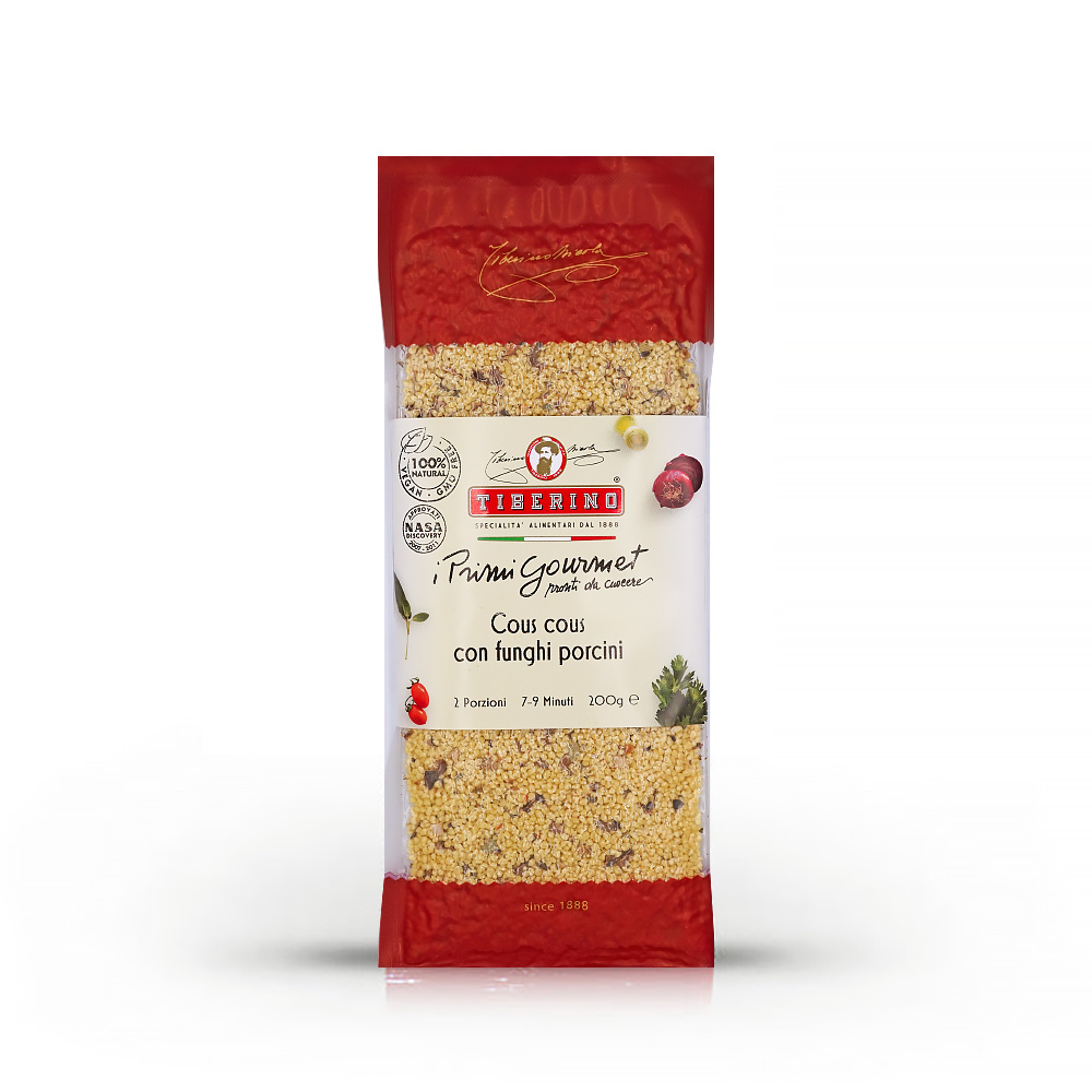 【Tiberino】義大利牛肝菌菇菇古斯米(200克)/真空料理包/送上Nasa太空站的料理