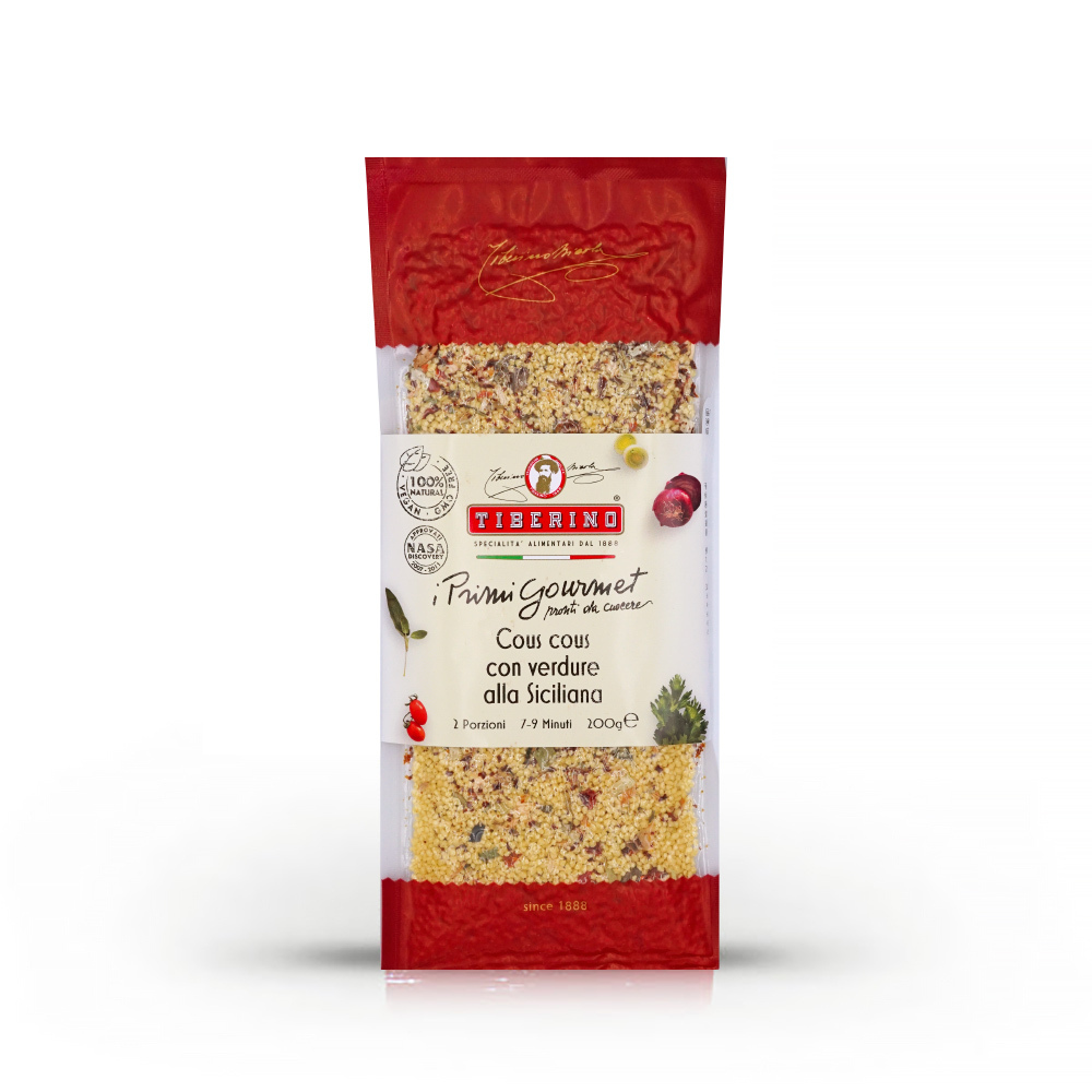 【Tiberino】義大利西西里鮮蔬古斯米(200克)/真空料理包/送上Nasa太空站的料理