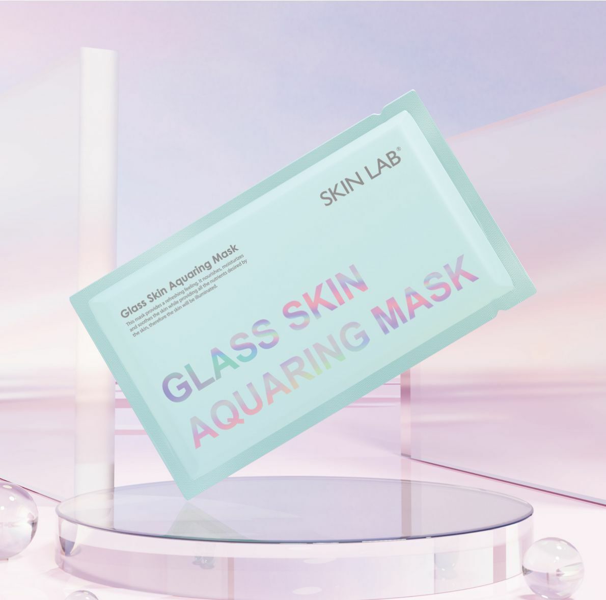 SK176 玻璃水鐳射銀面膜 30g x 10片