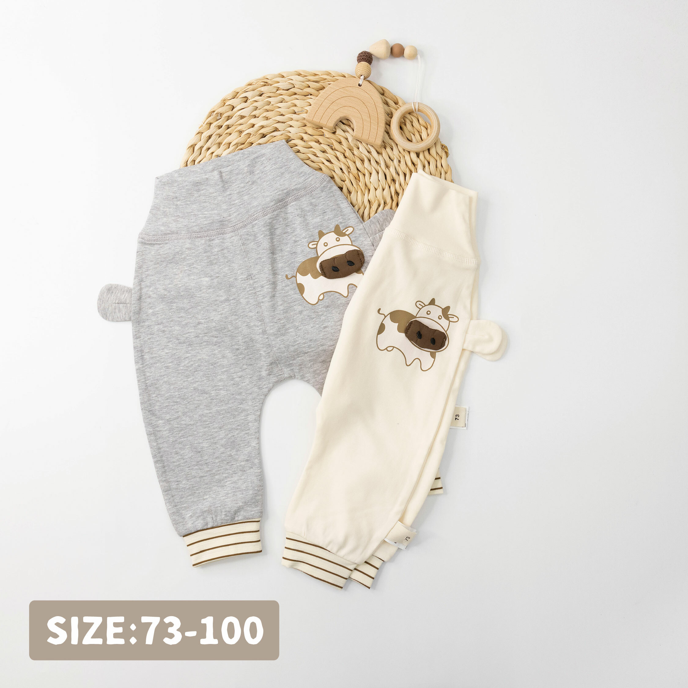 【JG0277】造型乳牛柔軟護肚褲/長褲＊二色