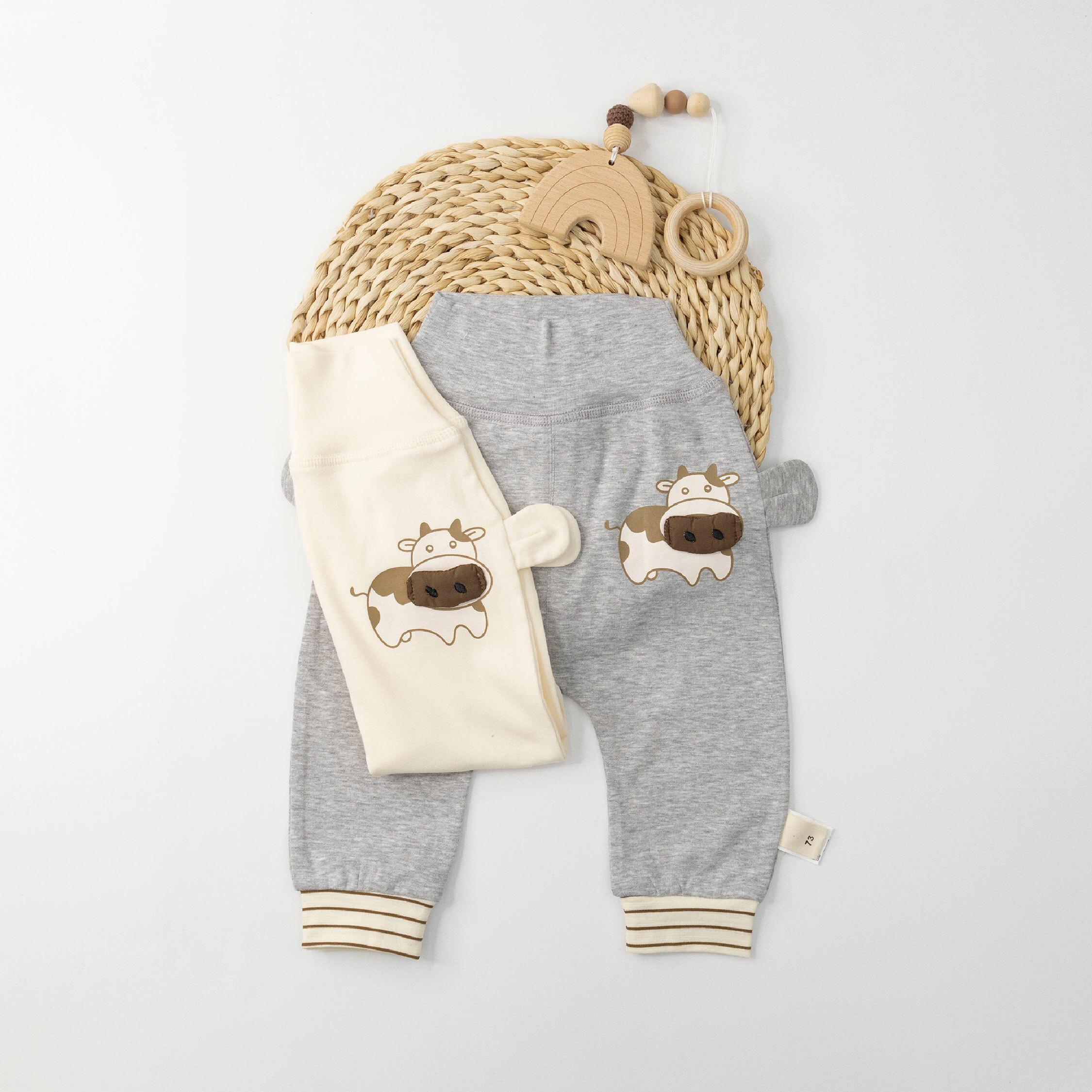 【JG0277】造型乳牛柔軟護肚褲/長褲＊二色