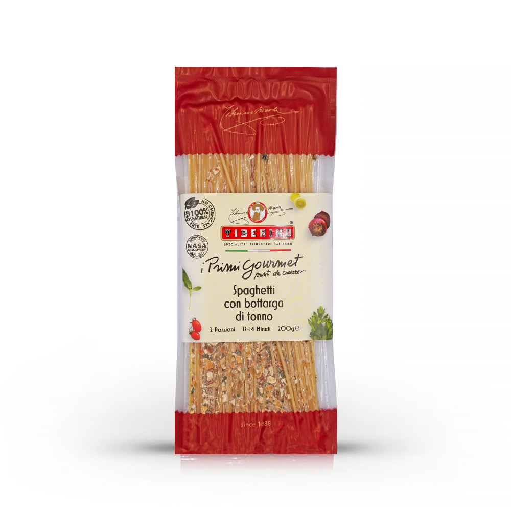 【Tiberino】義大利魚子義大利麵(200克) /真空料理包/送上Nasa太空站的料理