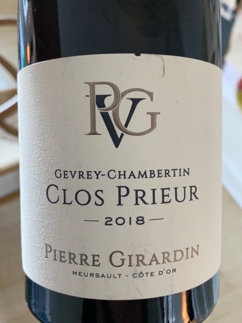 Pierre Girardin Gevrey Chambertin Clos Prieur 2021