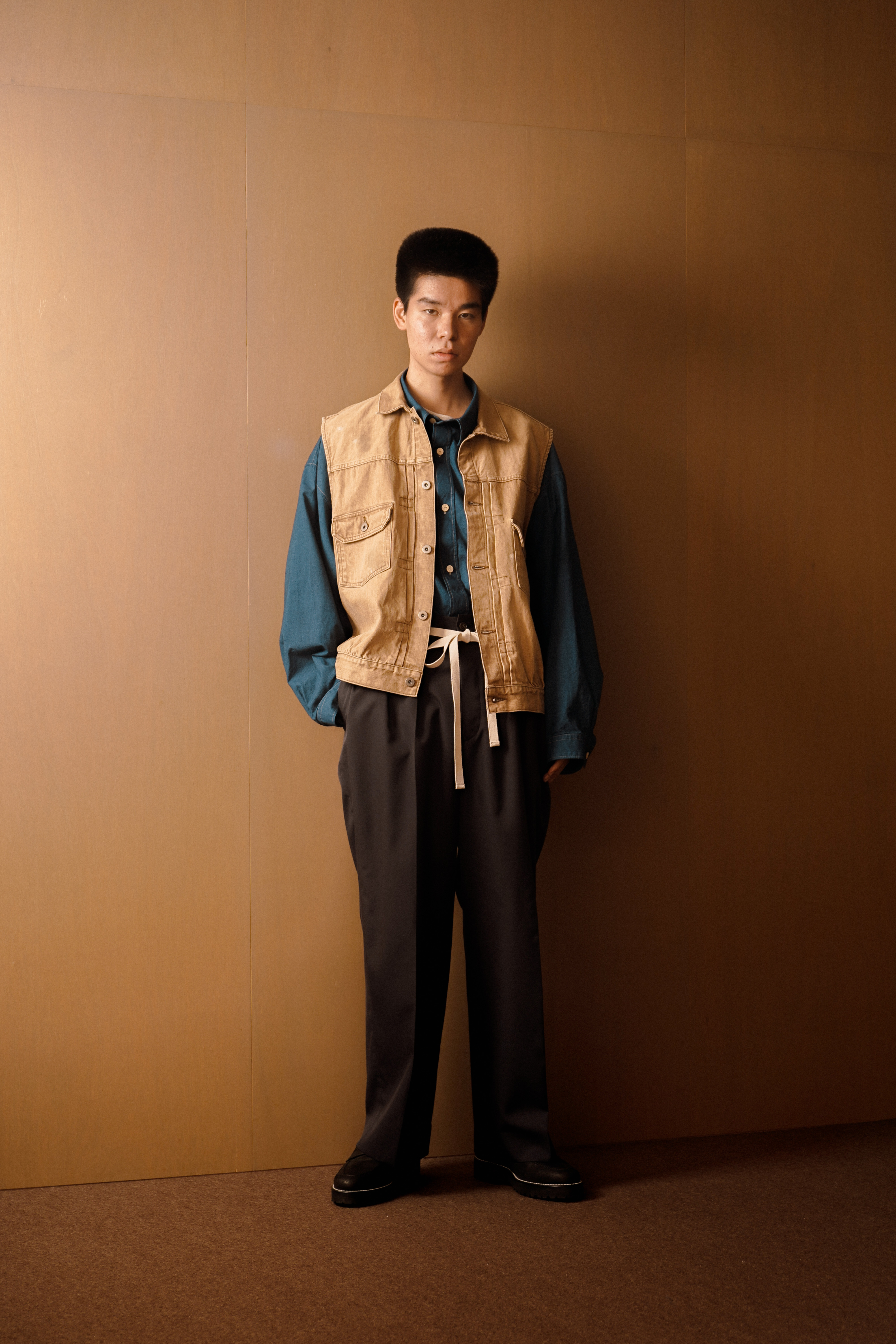 REFOMED OLD MAN DENIM VEST (2色)