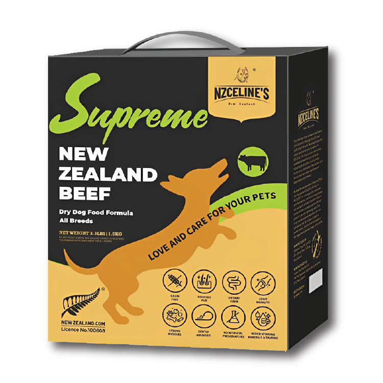 紐西蘭 NZCELINE's |無穀物 草飼牛肉 全犬健體配方 1.5kg (NZC-0299)