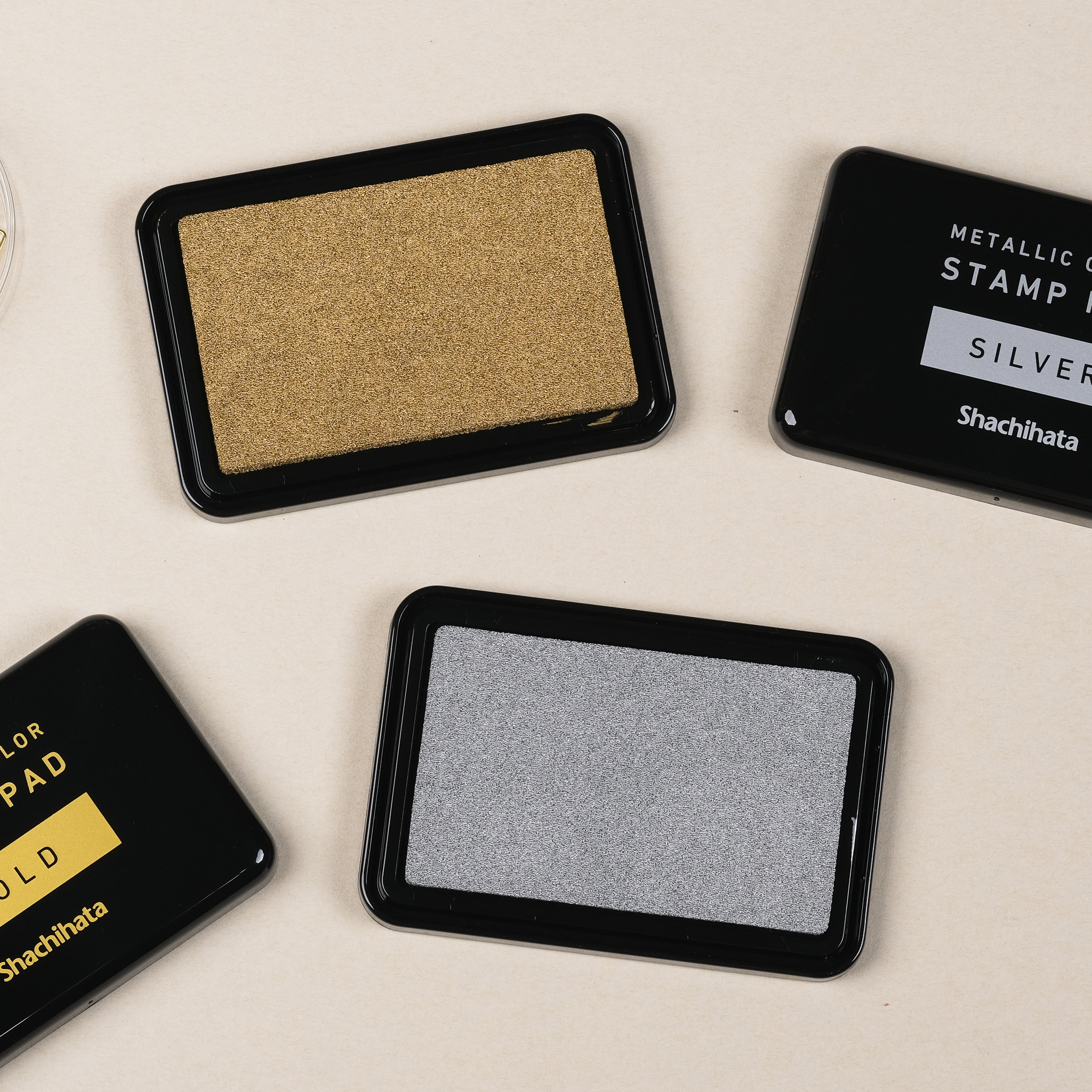金屬色印台 (金色/銀色) / Shachihata 鯱旗牌 / 日本