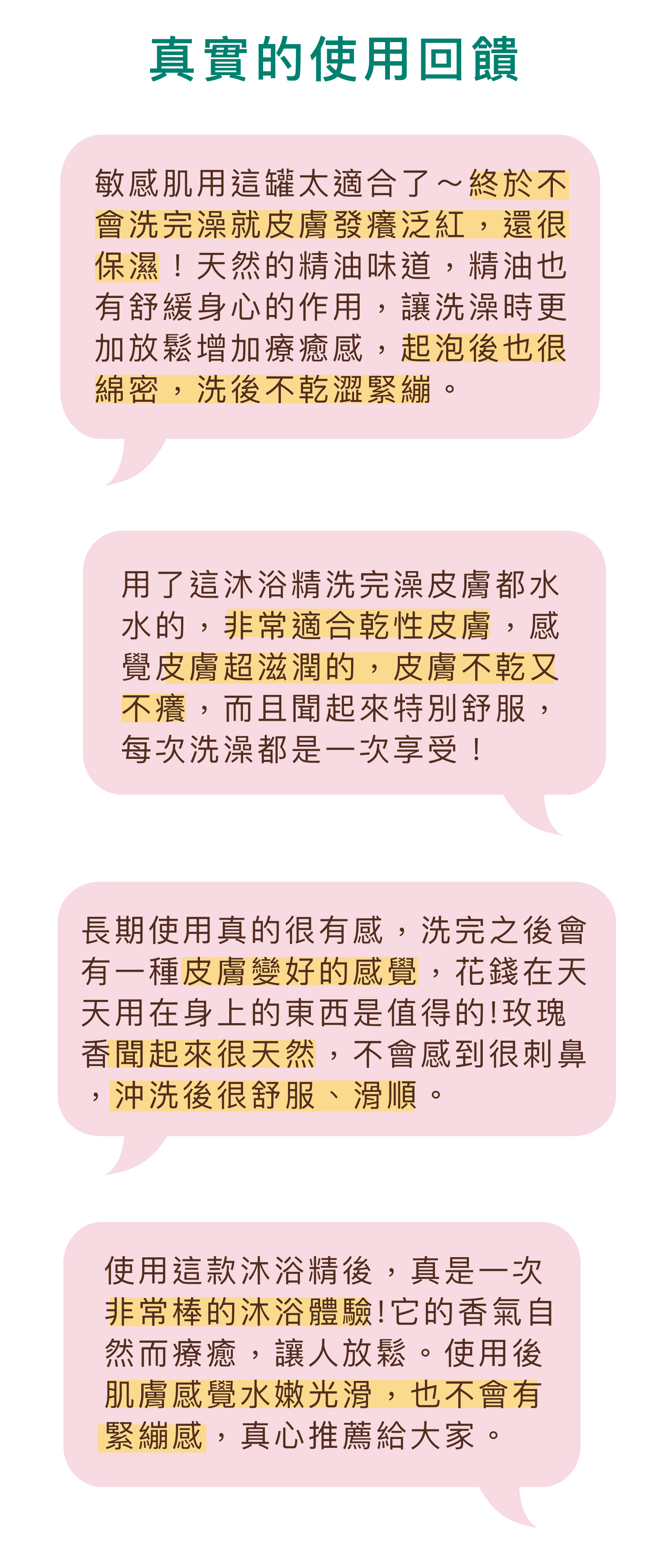 真實的使用回饋