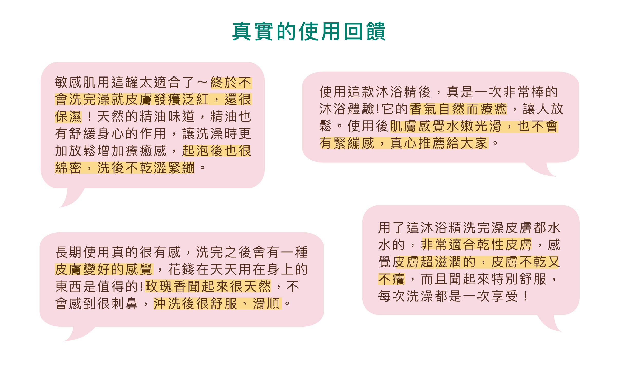 真實的使用回饋