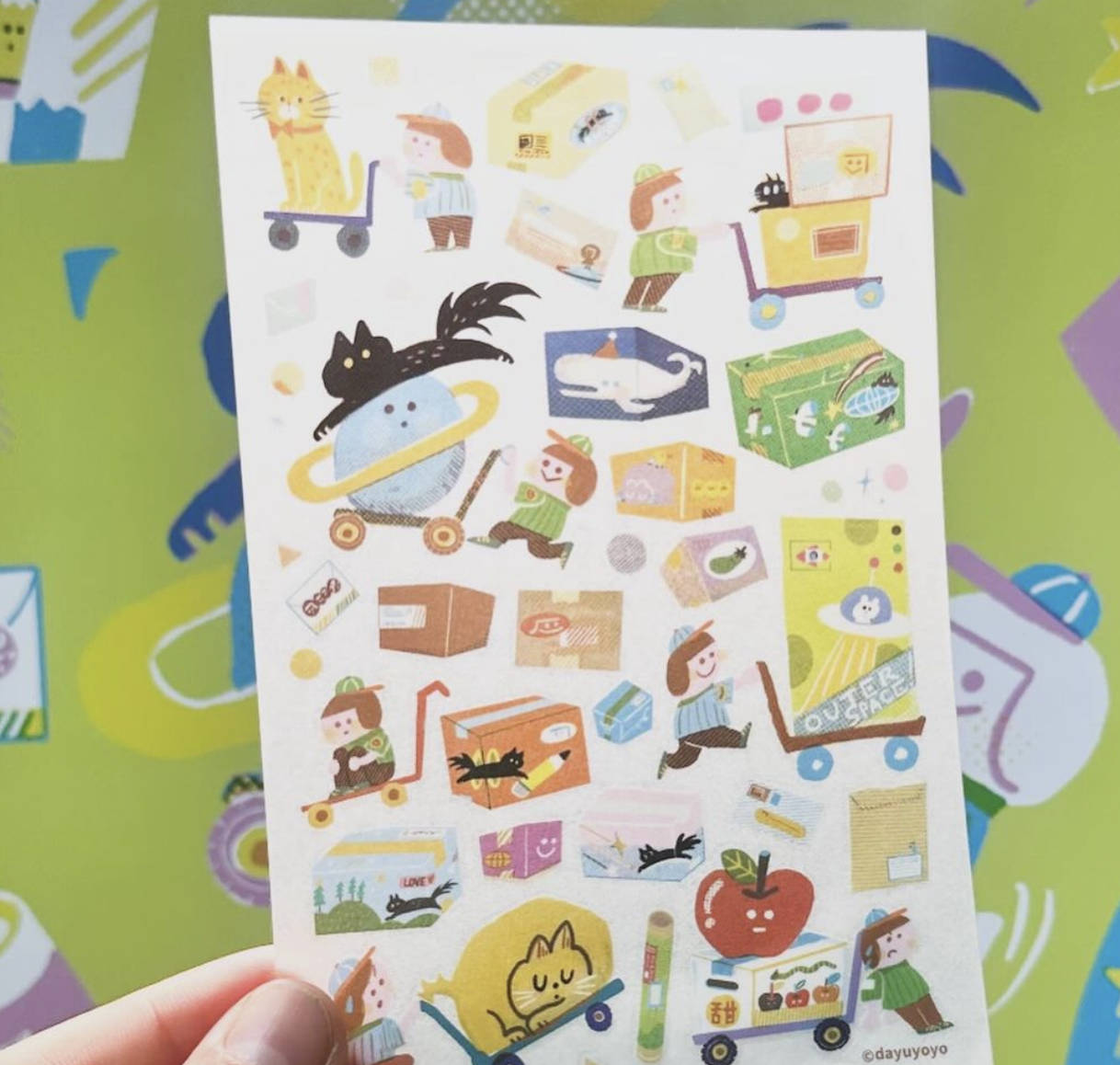 大宇人｜送貨員日常 轉印貼紙