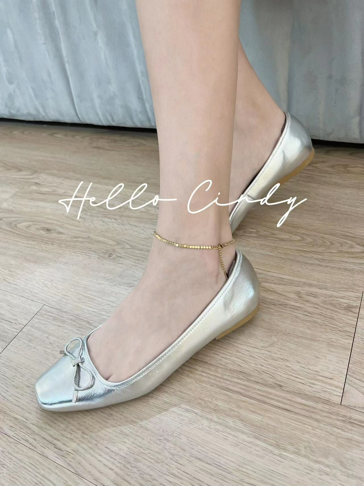 V03048 現貨-法式不掉色碎金子日常腳鍊