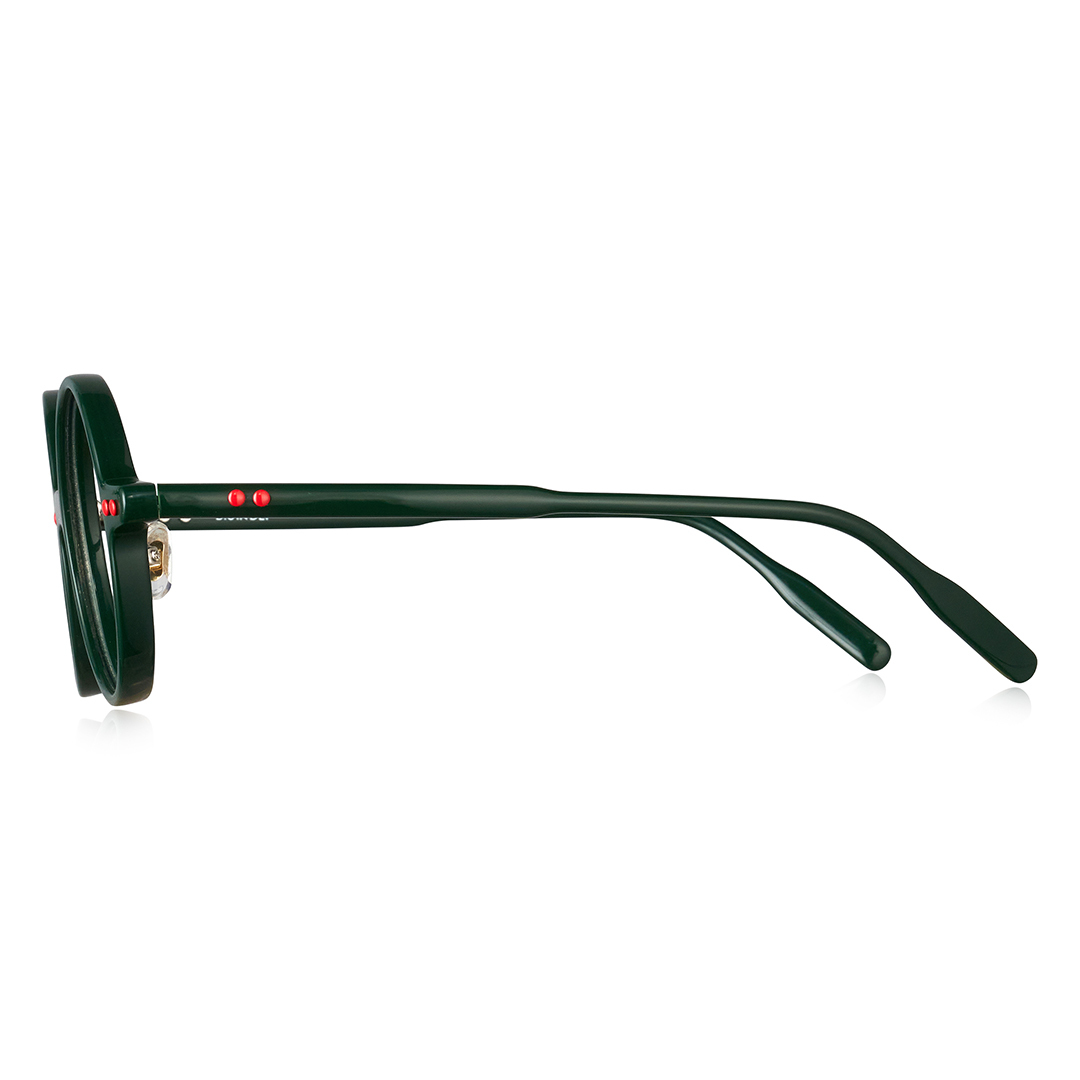 Retro 極具個性正圓框眼鏡-三色可選