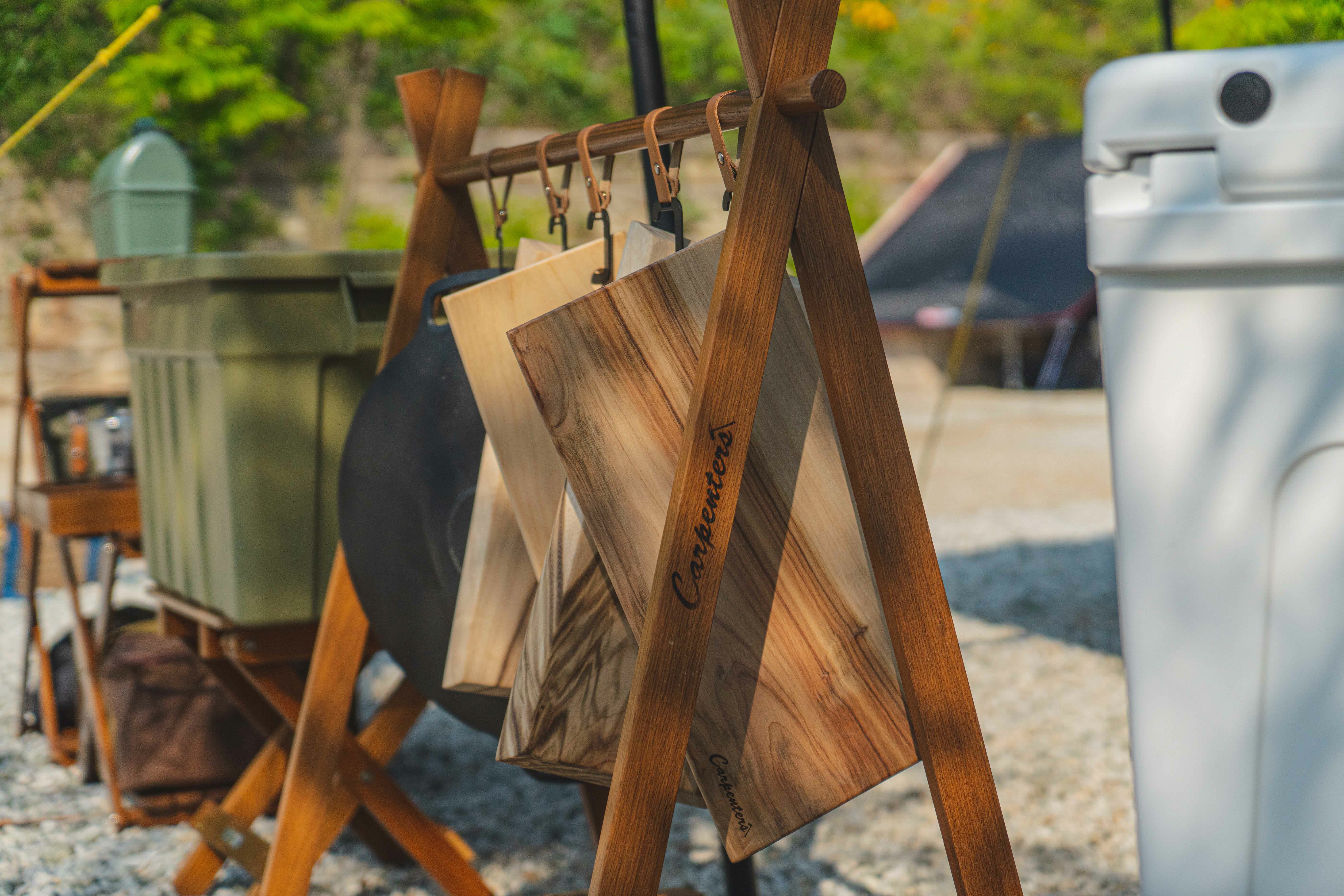 【Carpenters】橡木A字吊掛架(原木)