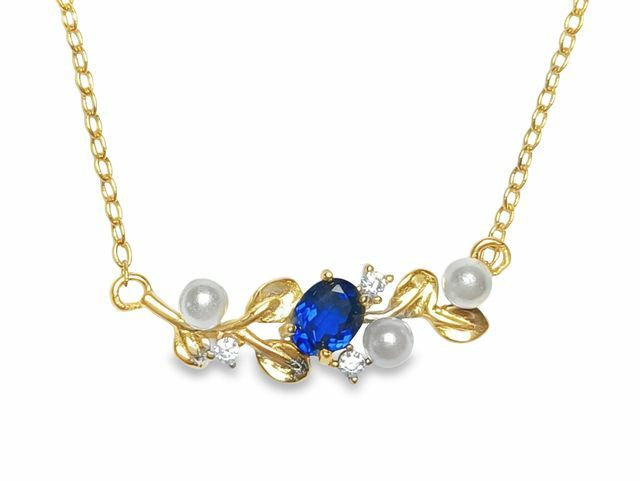 TJ1007藍寶石項鍊