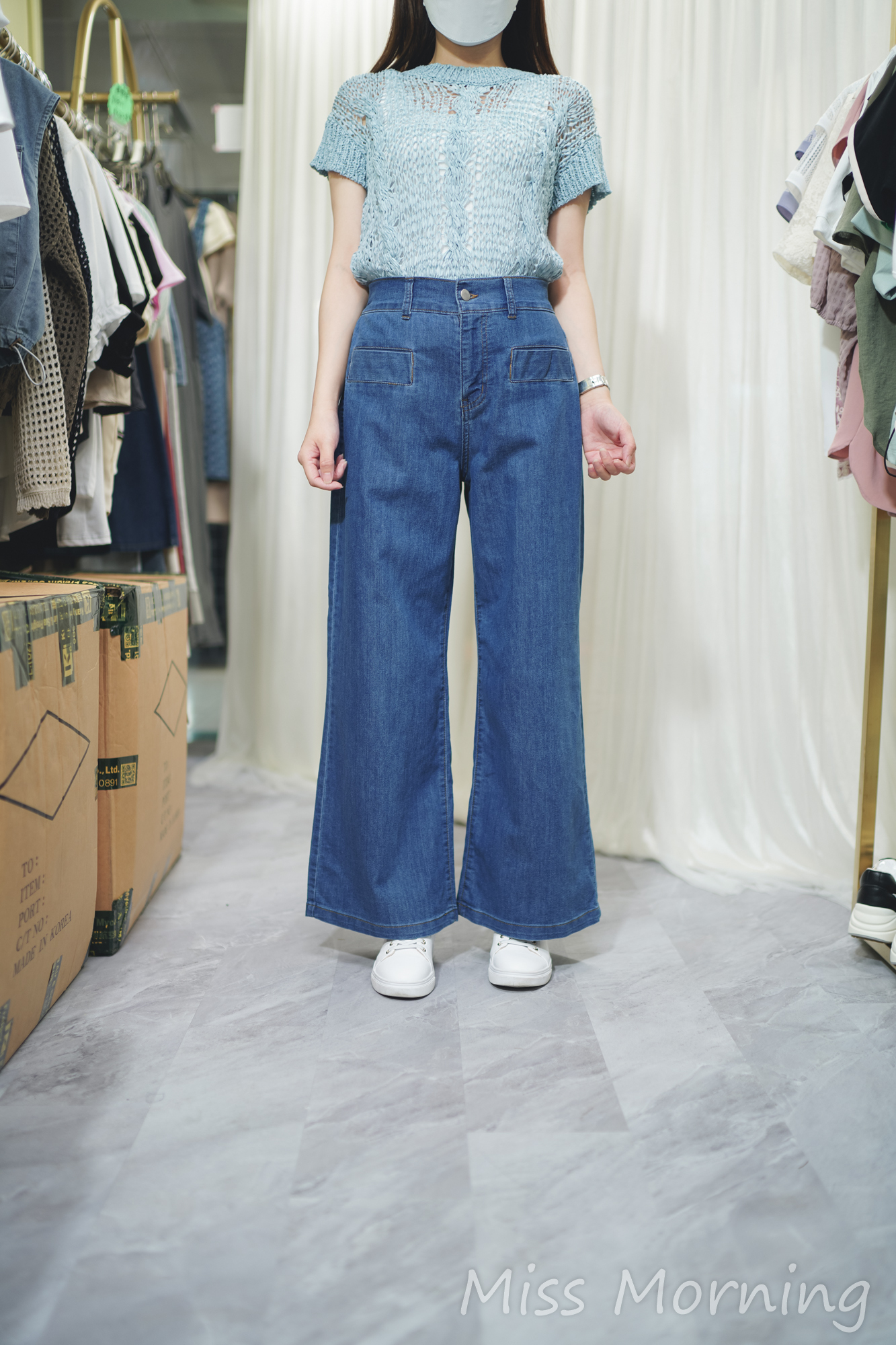 單線上衣(13937)&薄身必買長腳牛仔褲(33751)