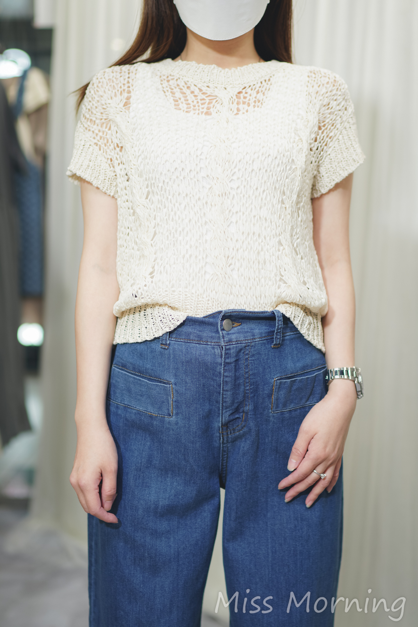 單線上衣(13937)&薄身必買長腳牛仔褲(33751)