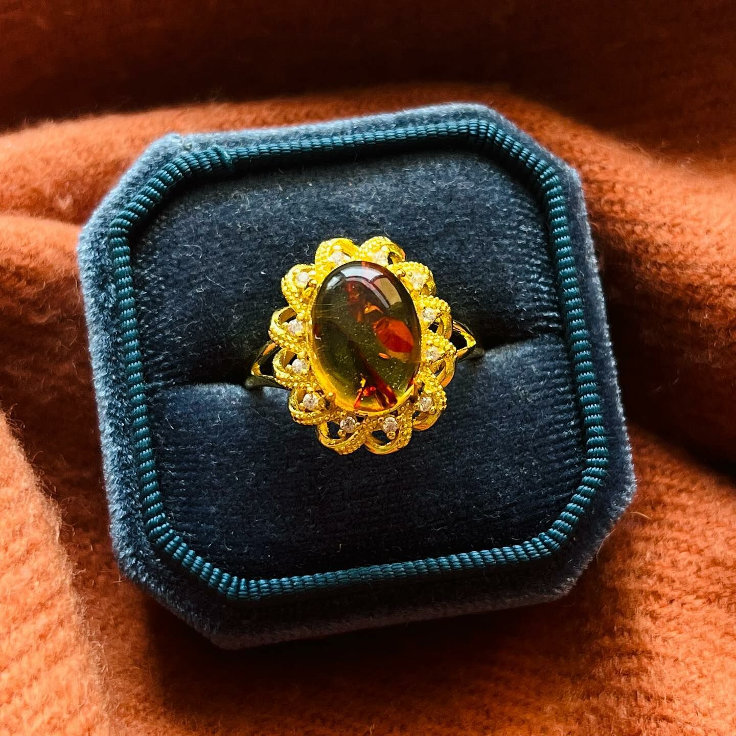 [原石] 俄羅斯花珀 戒指