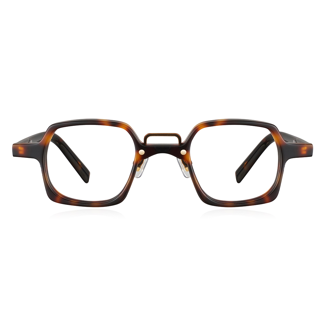 不受拘束造型小方框眼鏡-四色可選