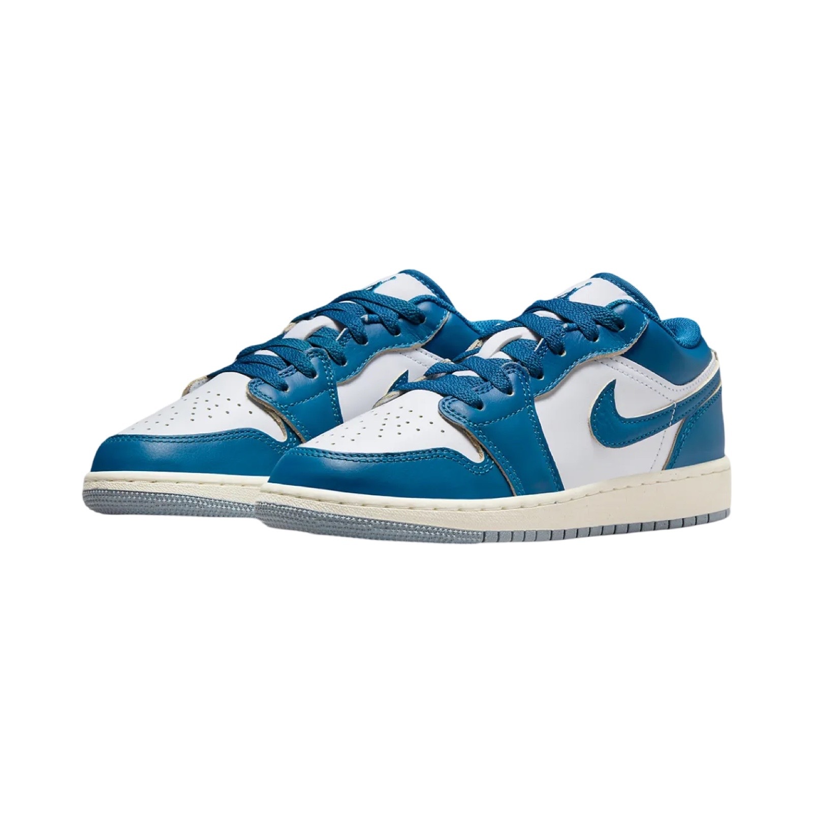 [In-Stock] Air Jordan 1 Low SE Industrial Blue (GS) FN9137-141